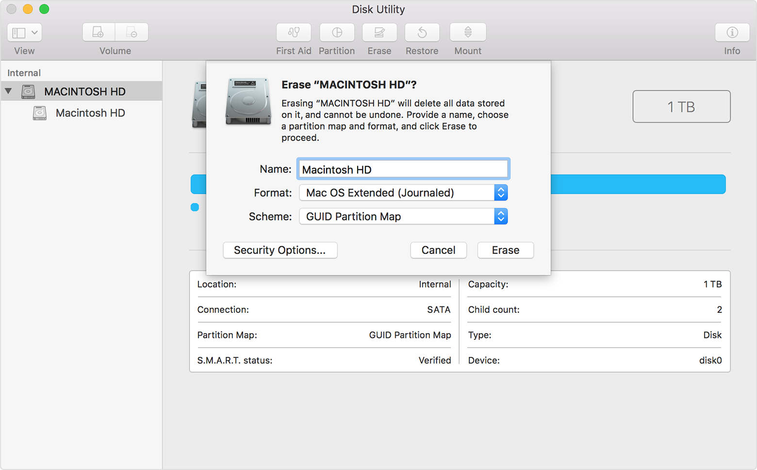 How do i format an external hard drive for mac high sierra
